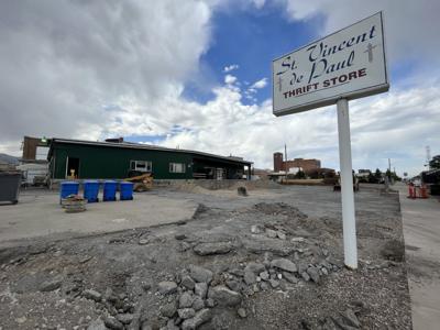 St. Vincent de Paul parking lot work