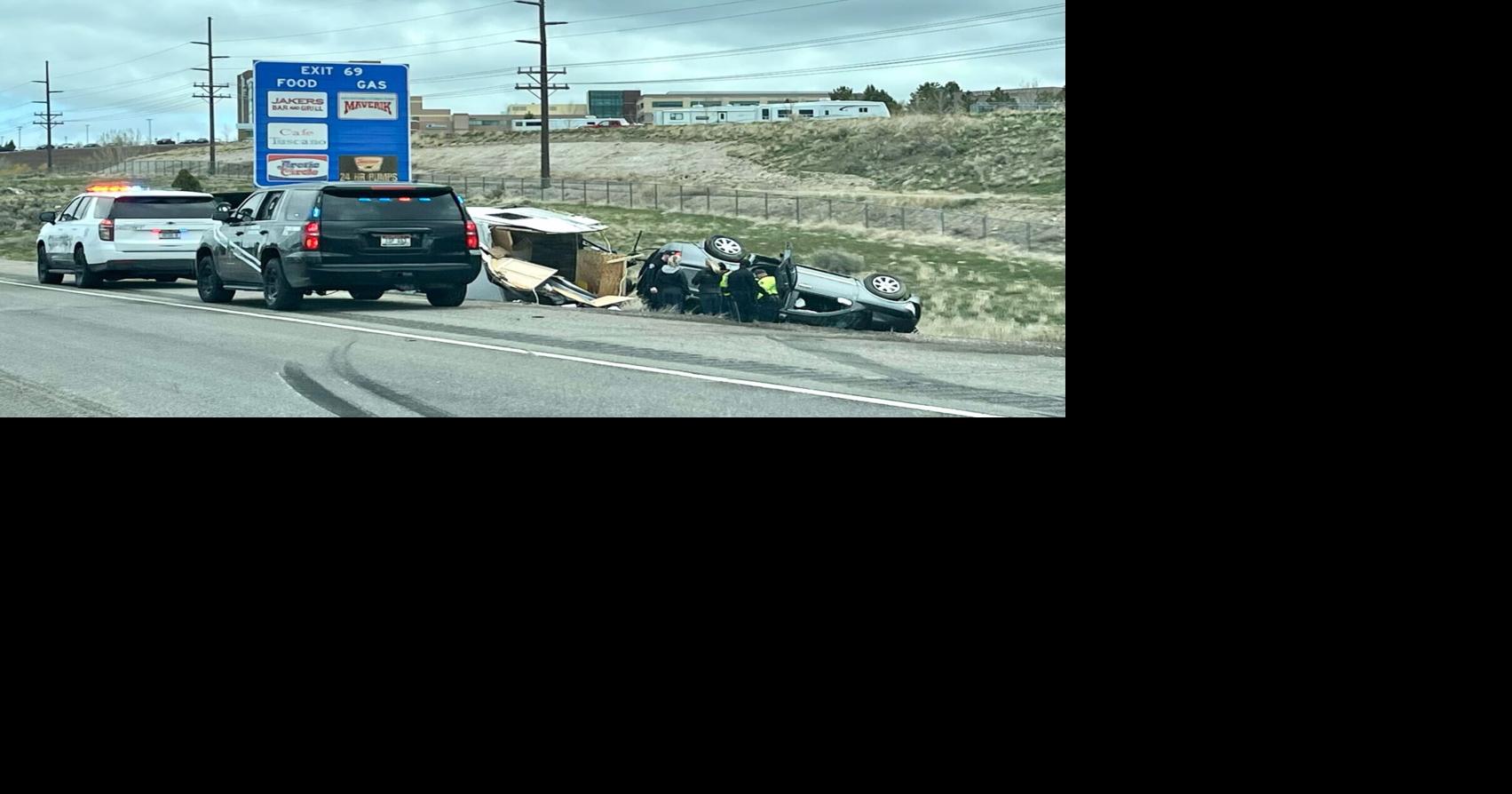 Two seriously injured during rollover crash on I15 in Pocatello Local