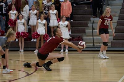 West Side volleyball jump