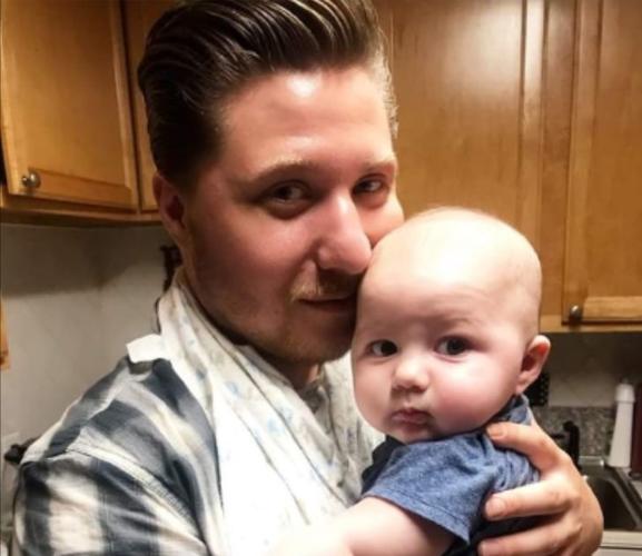 Chase Rogers and son