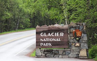 Glacier National Park sign