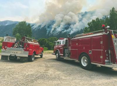 North Fork fire standby