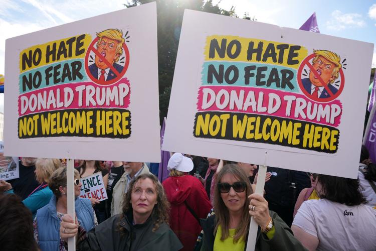 Photos show President Trump's two-day visit to Ireland that combines work and pleasure.