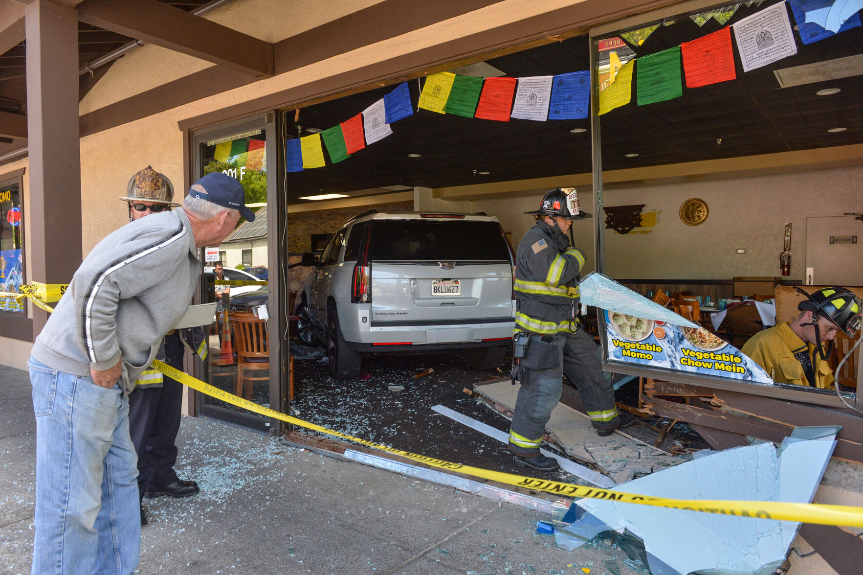Vehicle Crashes Into Pleasanton's Everest Momo Restaurant Pleasanton