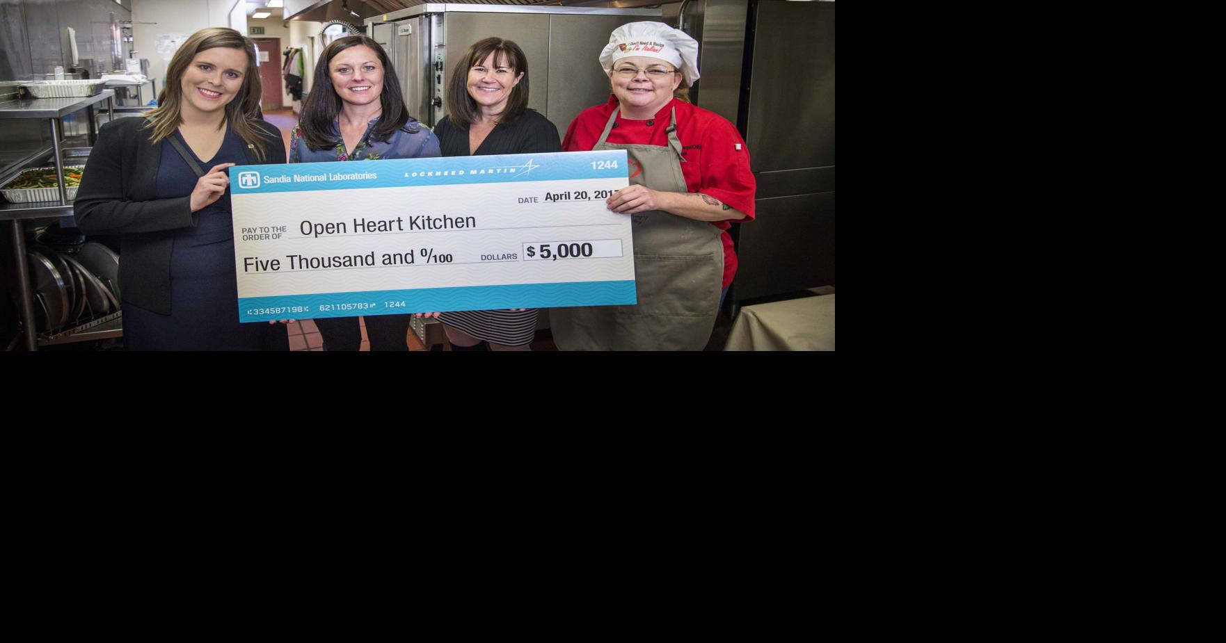 Sandia Donates Funds to Open Heart Kitchen | Community News ...