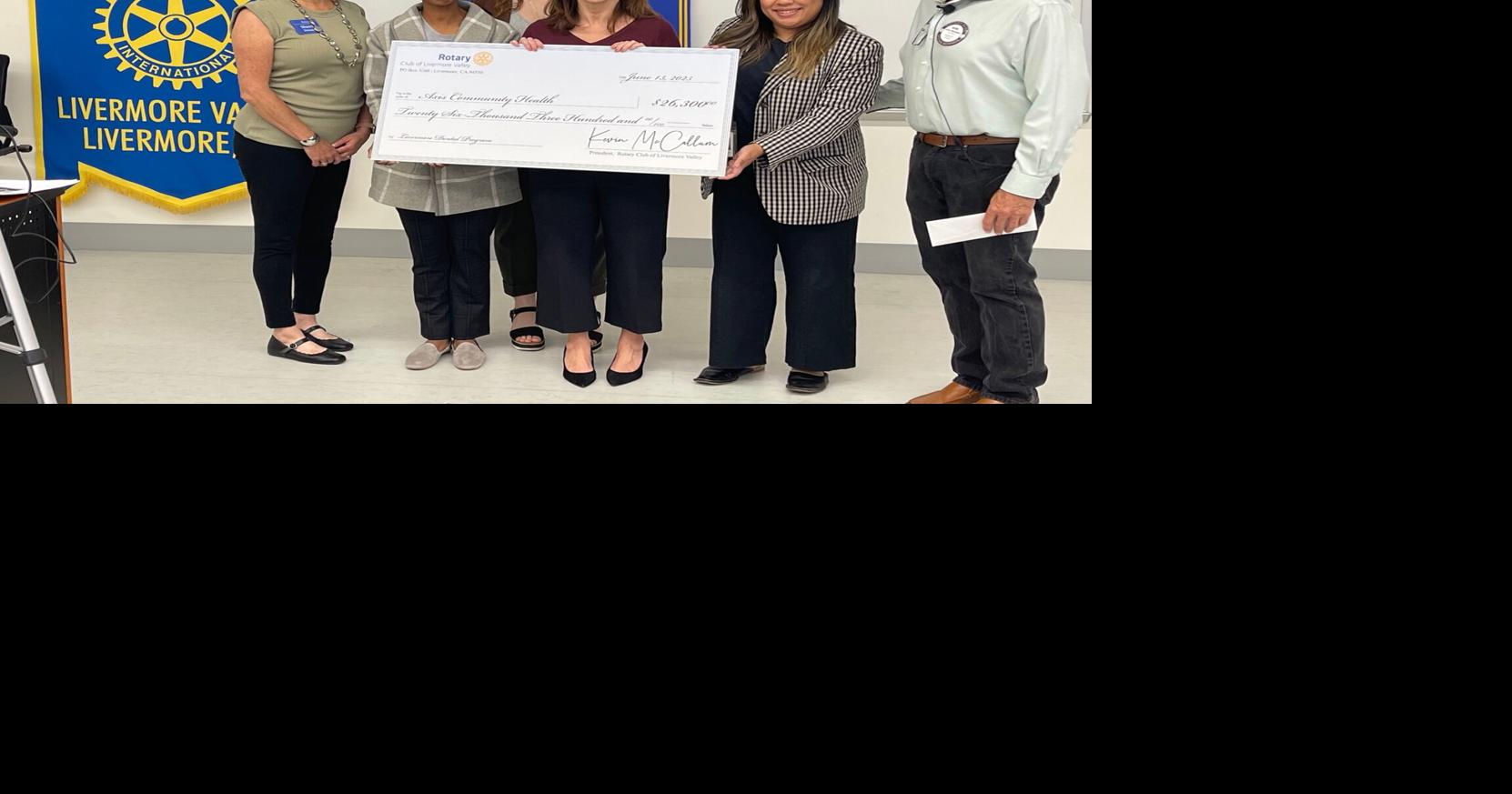 Rotary Club Directs Grant to Axis for Livermore Clinic Community News