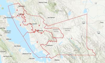 Alameda County Supervisorial District Map