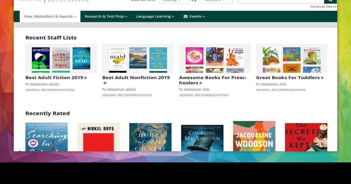 Pleasanton Library Launches New Web Catalog Community News