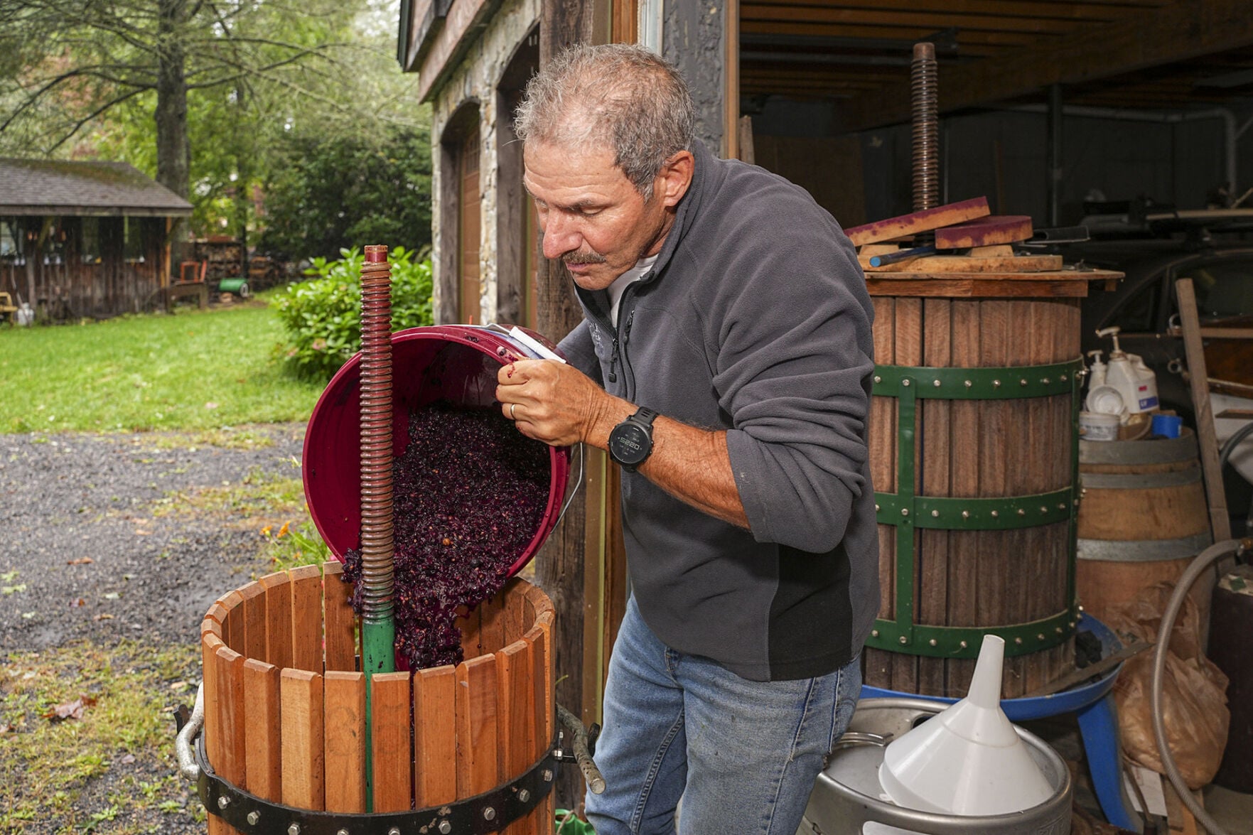 At WinterHawk Vineyards, patience is a virtue as local vineyard painstakingly harvests its next bottles of wine