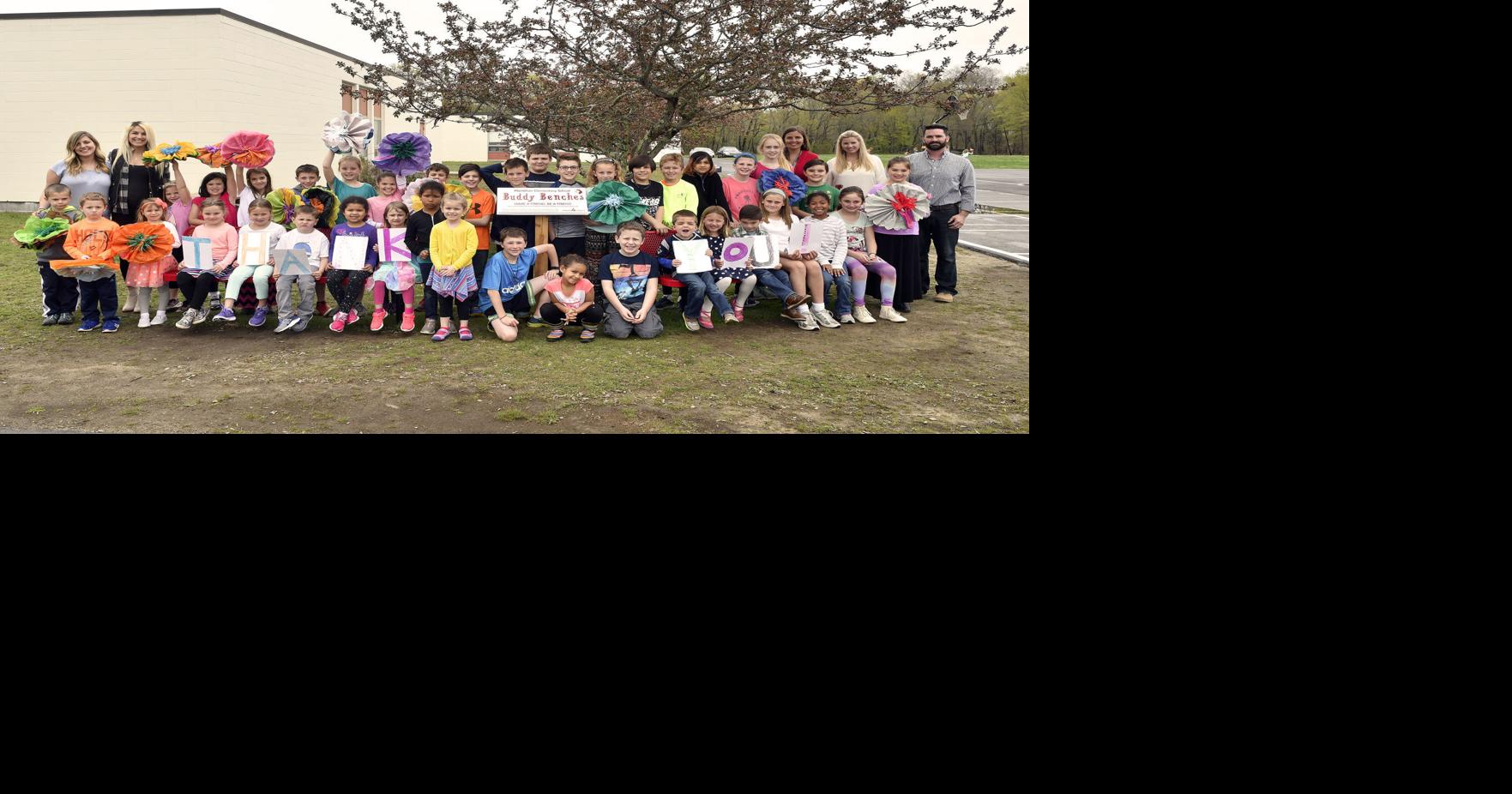New ‘Buddy Benches’ unveiled at Hamilton Elementary School North Kingstown