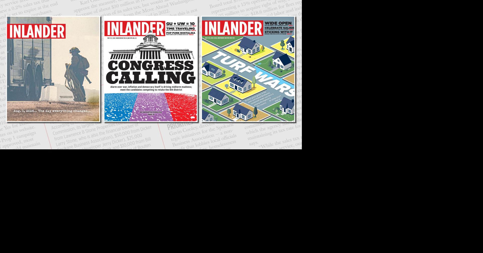 The Inlander will host Spokane County's Report for Washington/WSU Murrow fellow Aug 12, 2026 8 mins ago