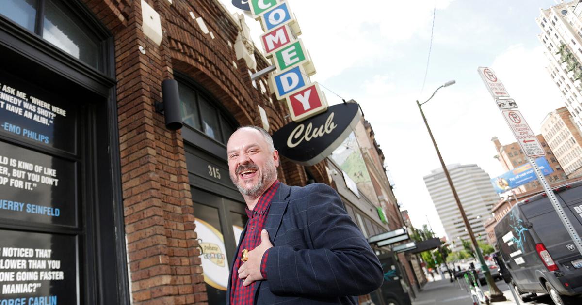 Jonathan Tilley has made a name for himself in Spokane’s comedy scene — but not how you’d expect
