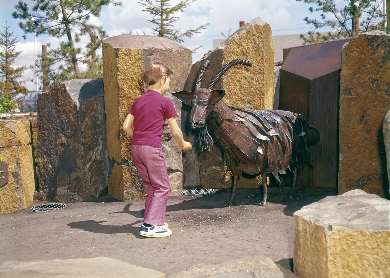 Riverfront Park's famous metal goat has made discarding trash an ...