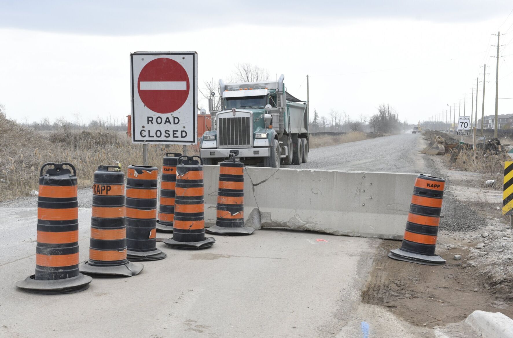 A section of major Milton road will be closed for a week