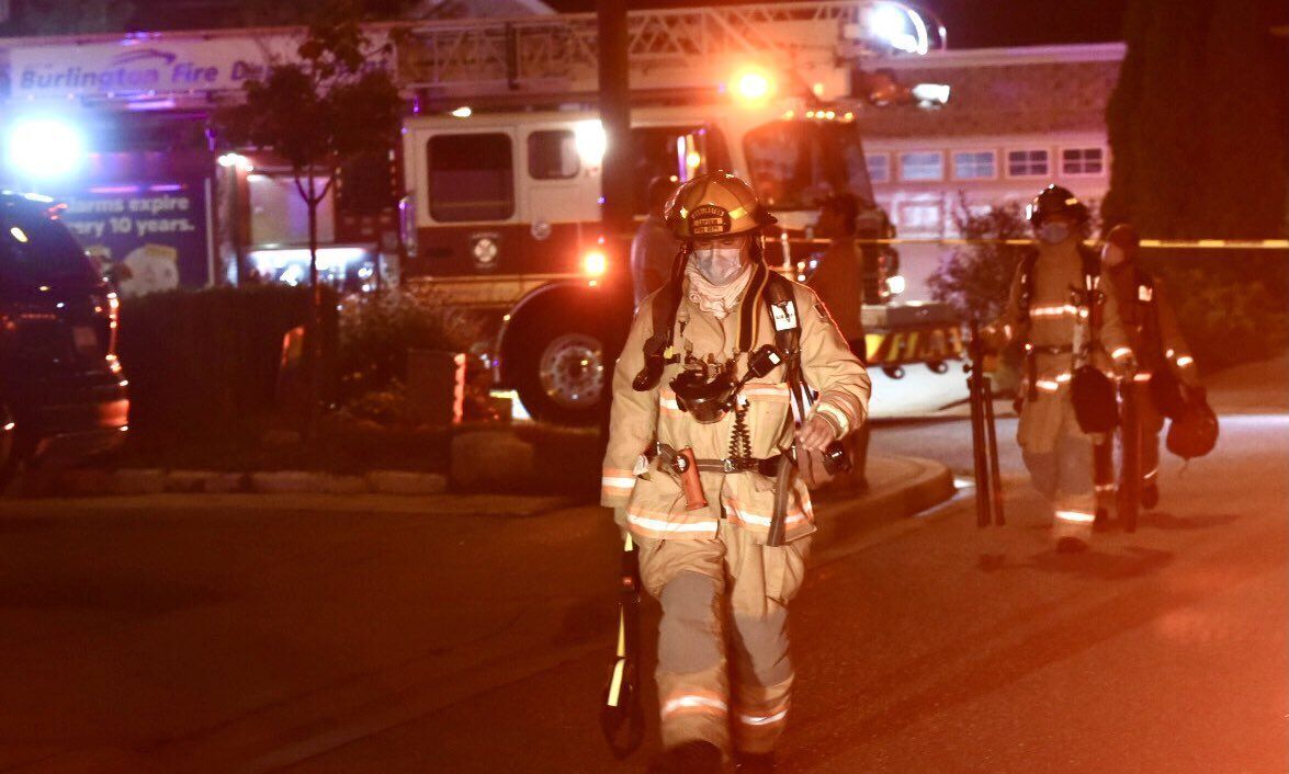 House fire in Burlington leaving firefighters with safety concerns for the area