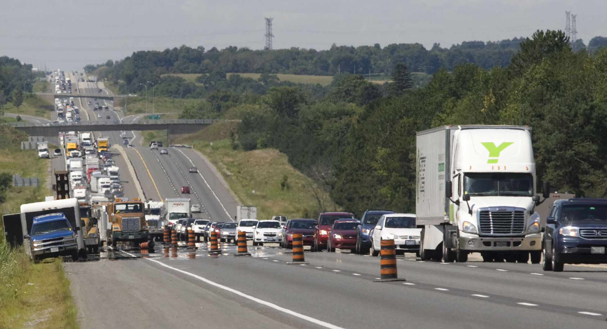 ALL LANES CLOSED Significant closures in Oakville and Burlington