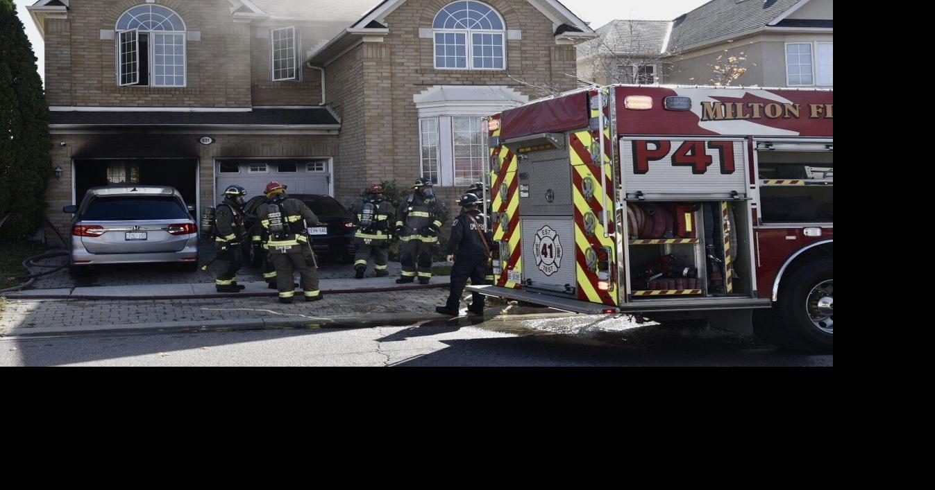 House fire in Milton being investigated as smoke could be seen from