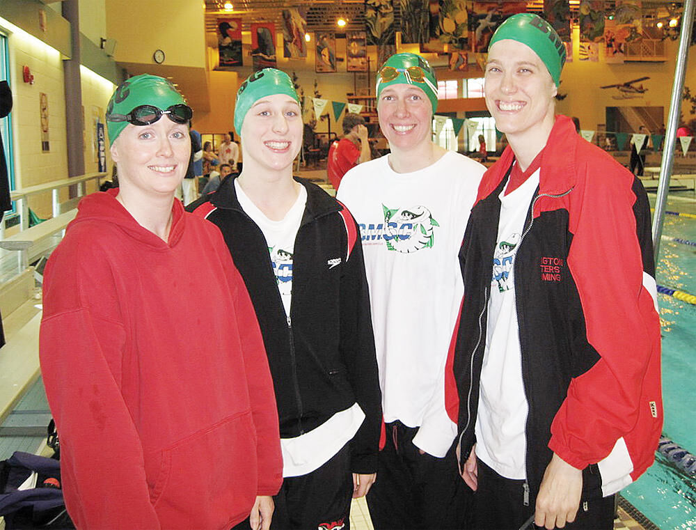 Masters swim foursome sets world relay record