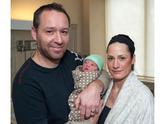 It's a girl, Burlington welcomes first baby of 2014