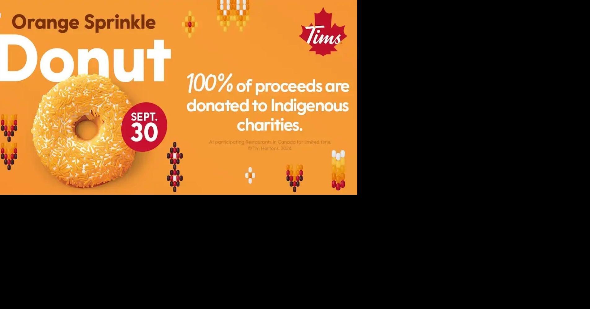 Tim Hortons Orange Sprinkle Donut is back on Sept. 30