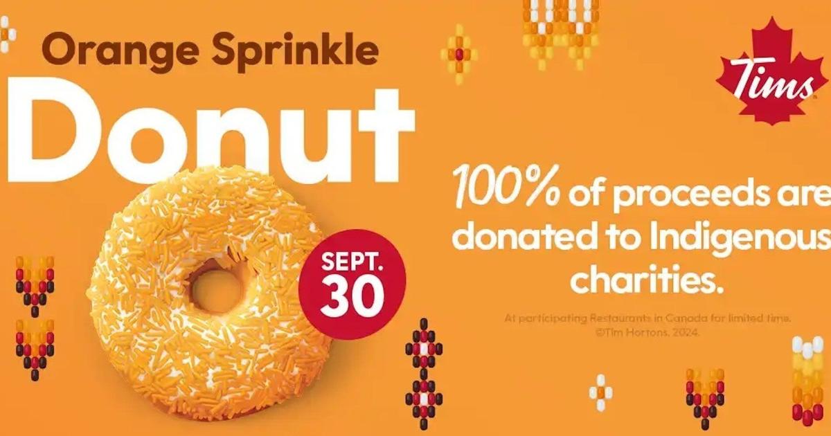 Tim Hortons Orange Sprinkle Donut is back on Sept. 30