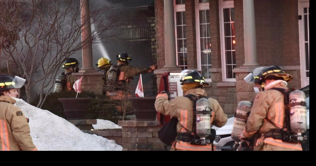 Large house fire in Burlington neighbourhood sends 1 to hospital