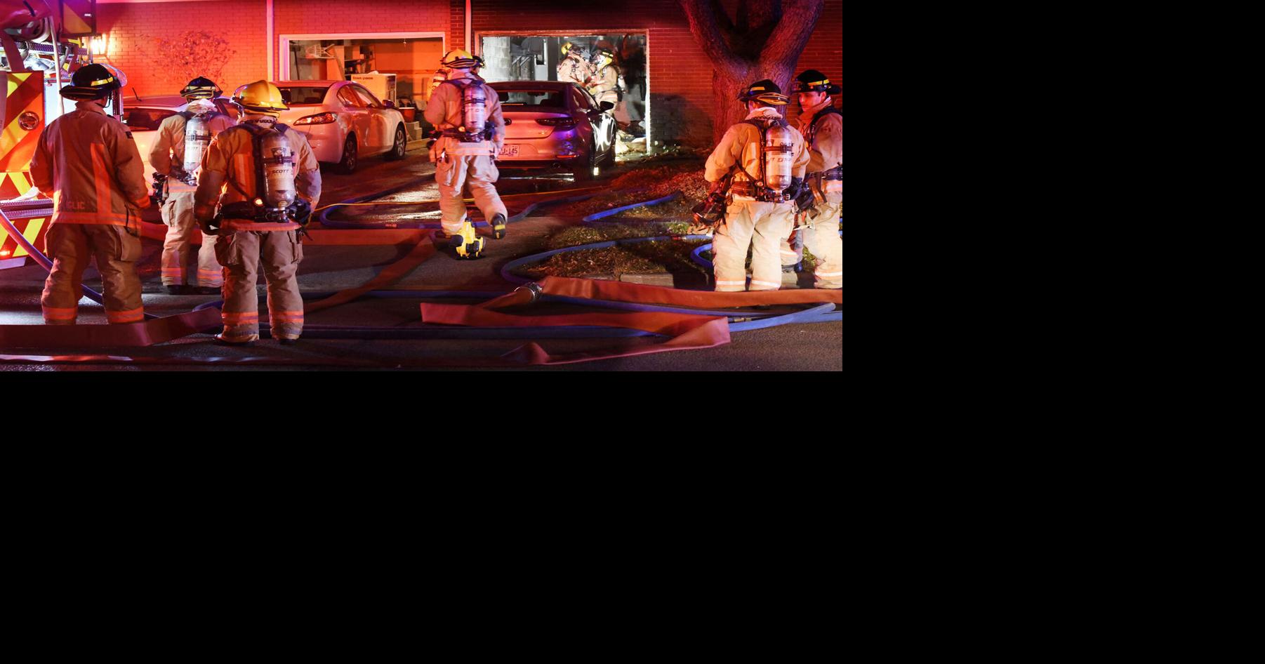 'Smoke and flames showing' Man burned as house fire in Burlington