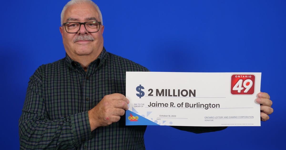 'Trembling': Burlington man wins huge $2-million lottery prize after ...