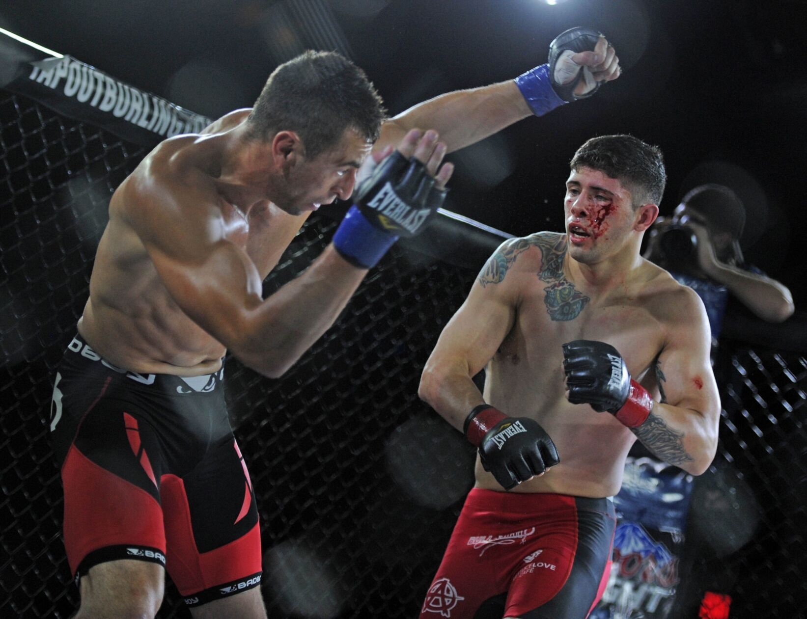 Blood, sweat and cheers Burlingtons Assenza scores knockout win at hometown MMA event