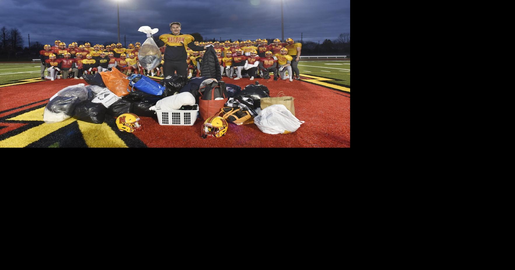 Burlington Football teams share the gift of warmth