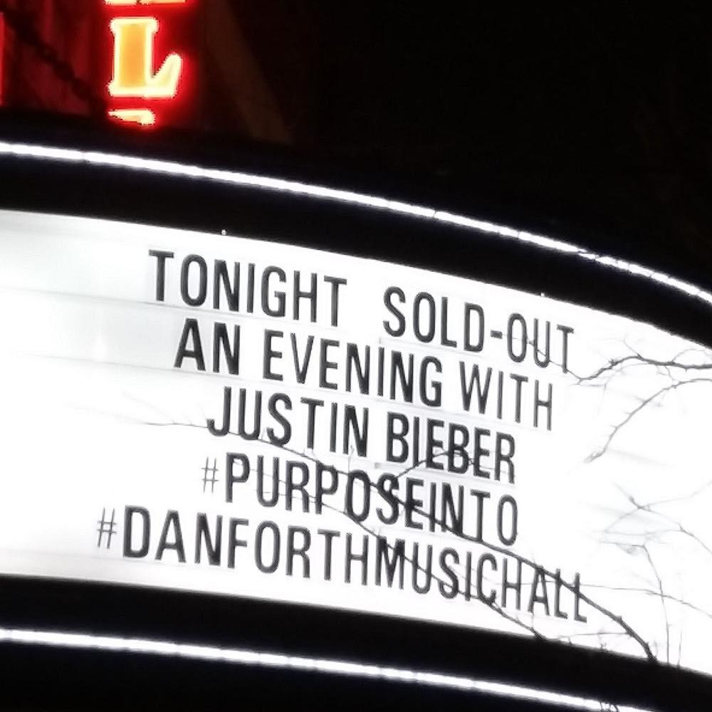 A Danforth Evening with Justin Bieber
