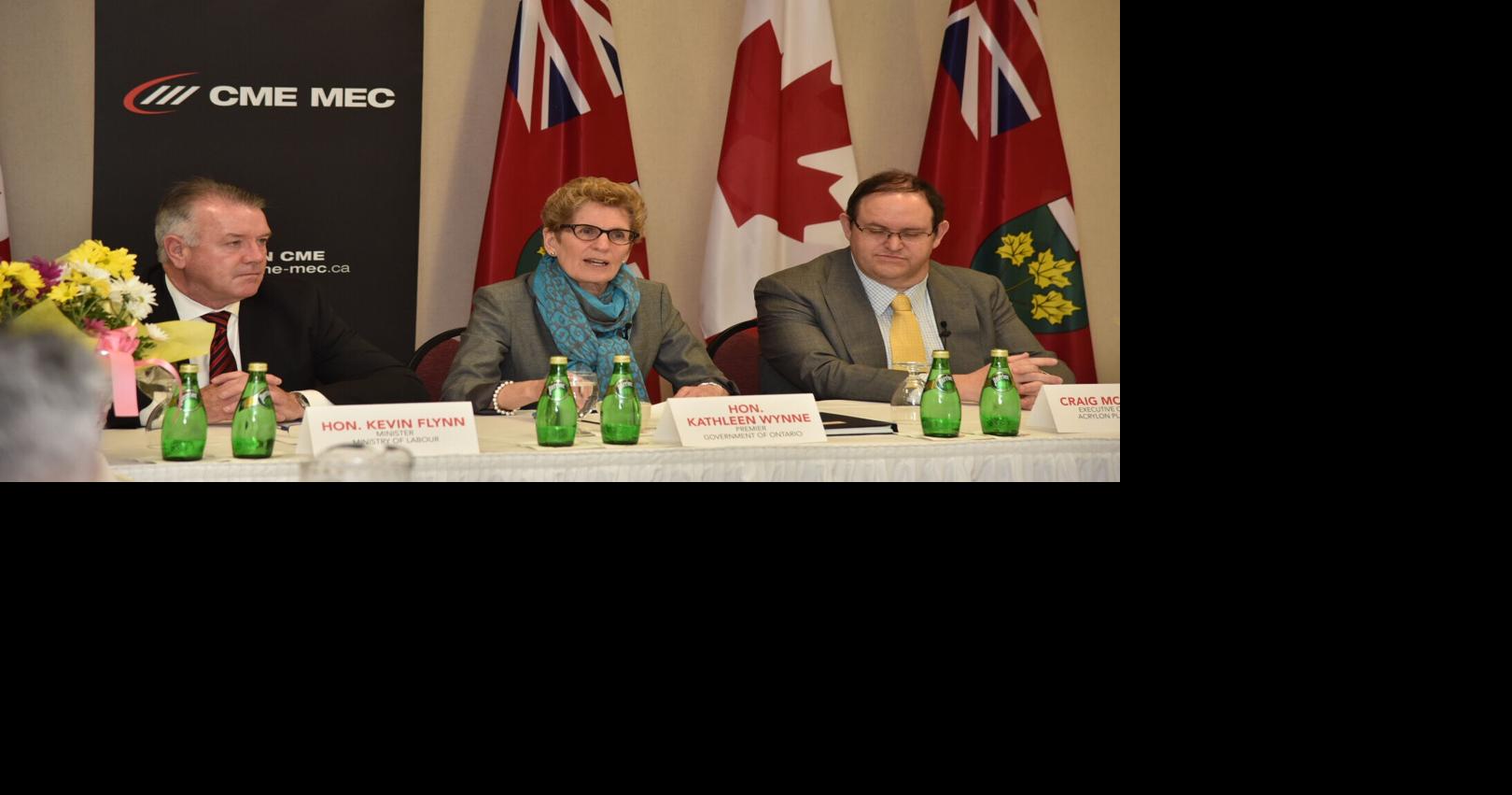 Premier Wynne in Oakville to announce 40M advanced manufacturing