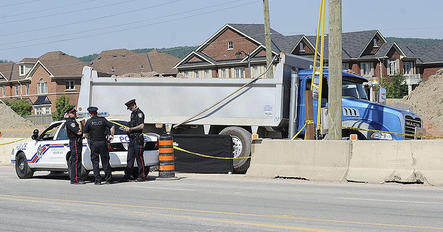 UPDATE: 46-year-old construction worker fatally struck by dump truck