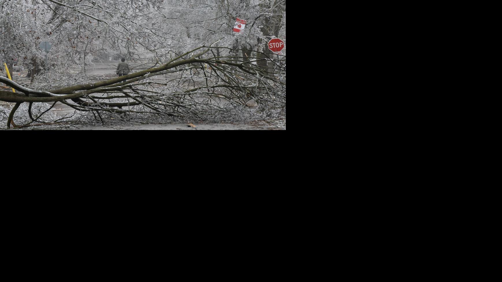 When will my power be restored after spring ice storm 
