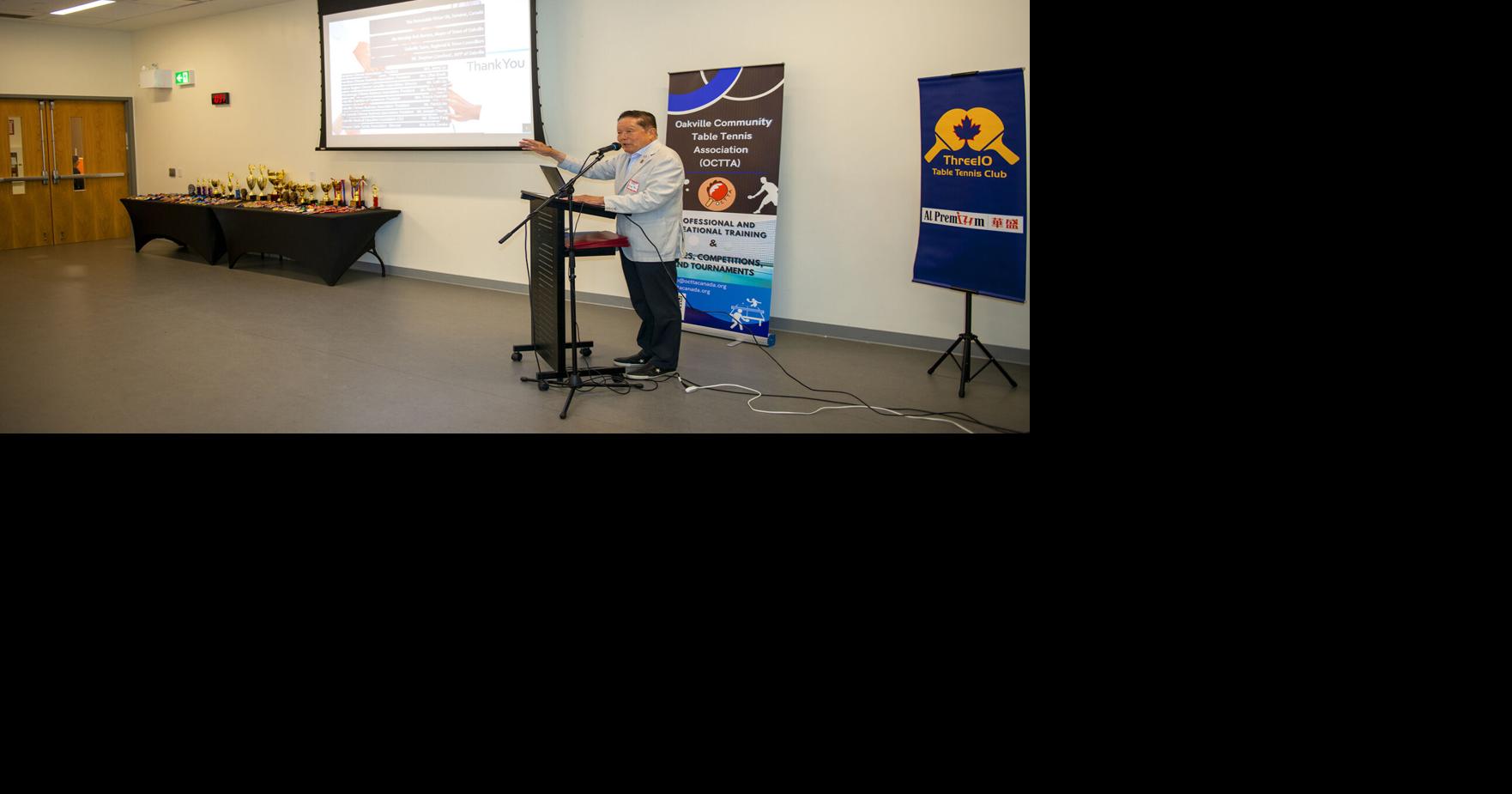 Oakville Table Tennis Team recognized for earning 10 medals in 2022