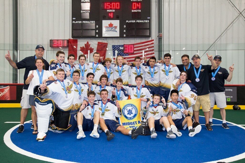 Oakville midget Hawks claim second Ontario lacrosse title in three years