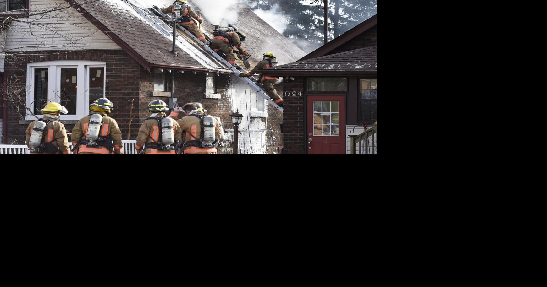 More than 20 firefighters battle house fire in Burlington that causes