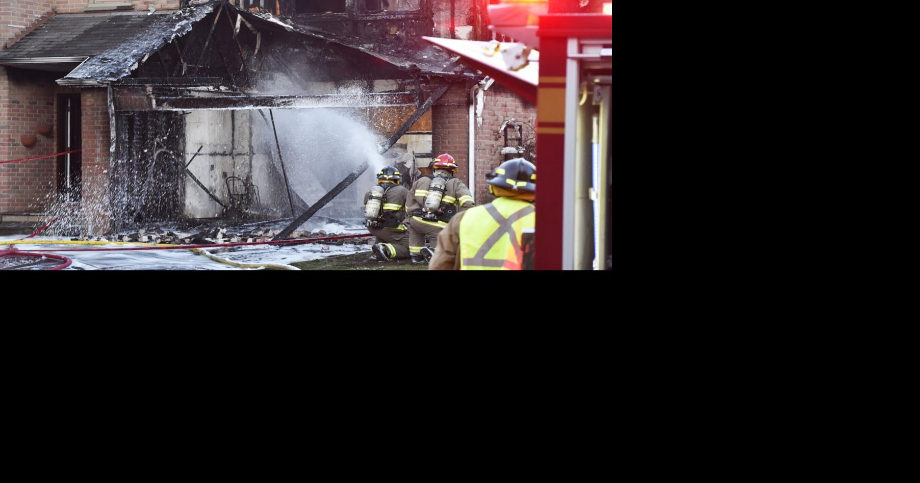 'Heavy smoke and flames' House fire in Burlington ripping through home