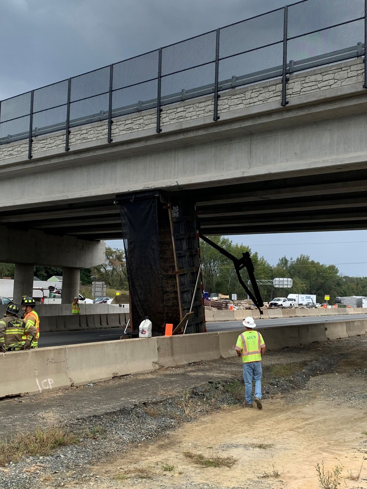 UPDATED Dump truck driver charged after crash closes I95 in Stafford