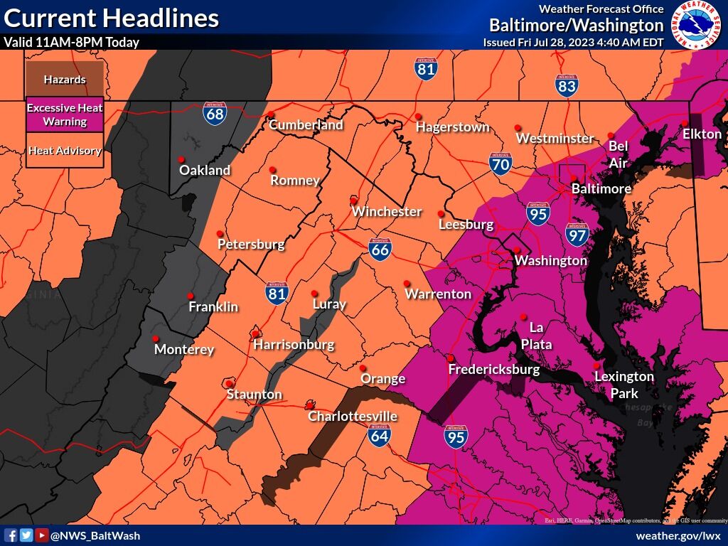 Dangerously hot: Excessive heat warning in effect for parts of Northern ...