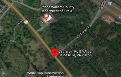 Catharpin Road and Route 55