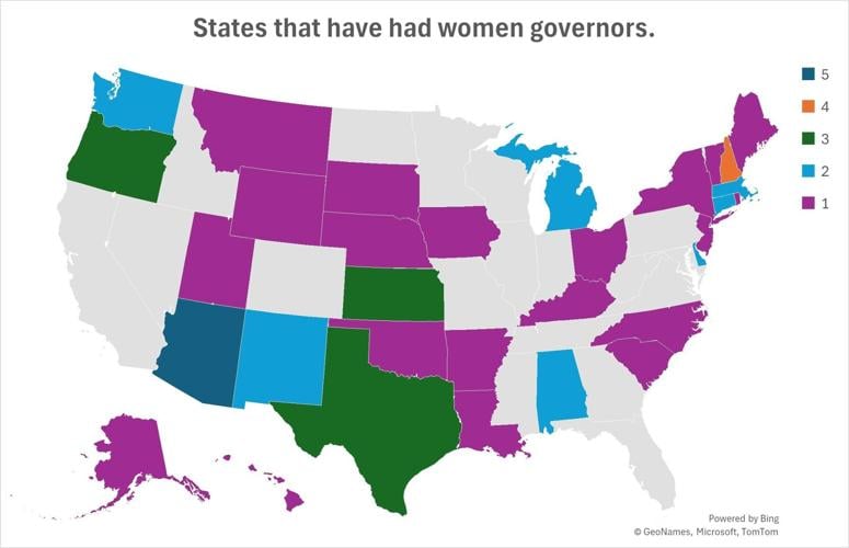 States with women governors