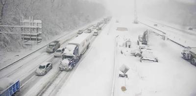 Truckers hauling essentials and weathering storms