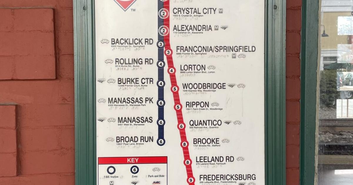 Manassas VRE Map Train Station generic | | insidenova.com