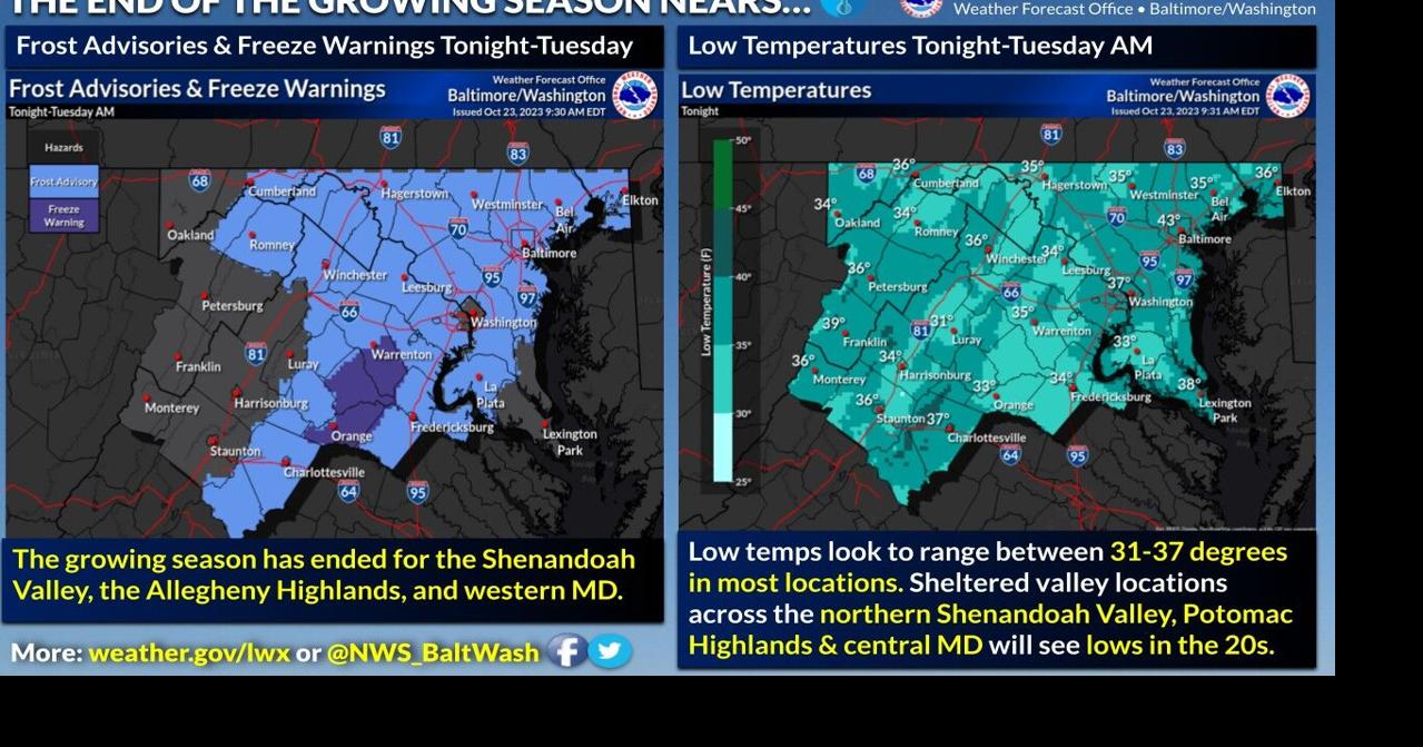 Freeze warnings, frost advisories up for Tuesday morning | Headlines ...