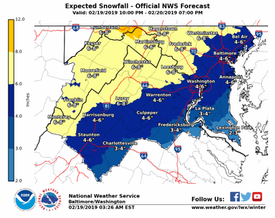 Snow Ice To Make Travel Hazardous In Northern Virginia Local