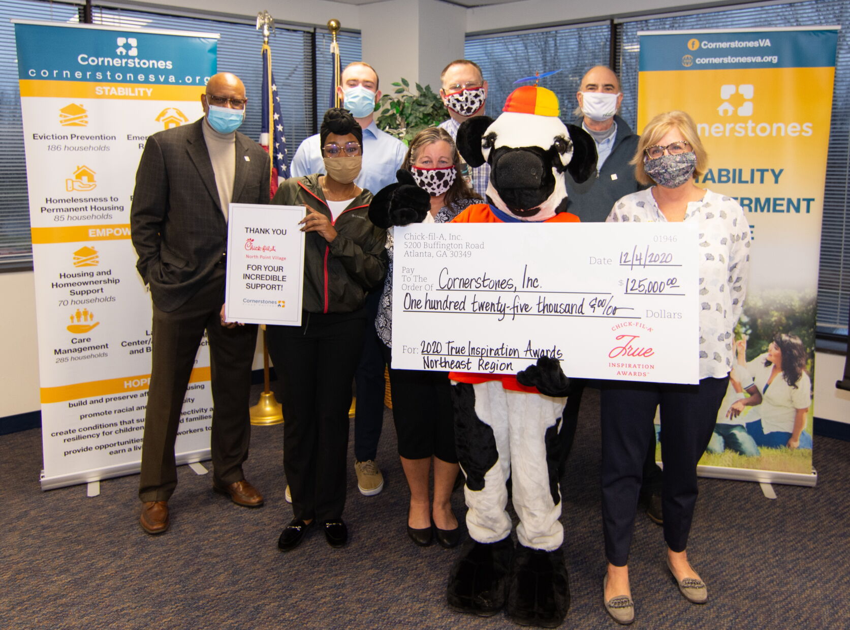 Cornerstones receives $125,000 2021 Chick-fil-A True Inspiration Award - Vimarsana News