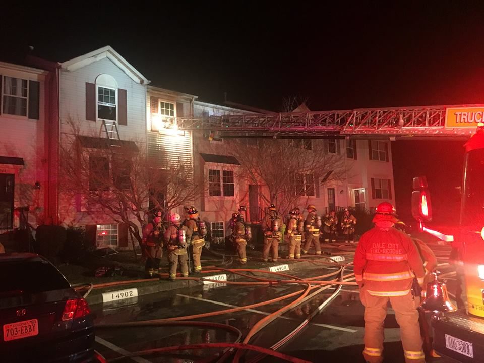 Townhouse fire displaces 12 residents in Woodbridge Woodbridge
