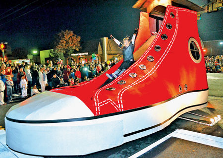 Giant sneaker float wins best-in-show at Vienna Halloween Parade awards ...
