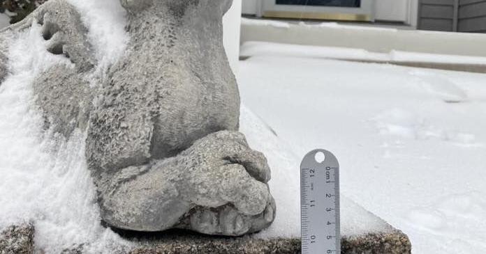UPDATED: Preliminary snow and sleet totals from around Northern Virginia
